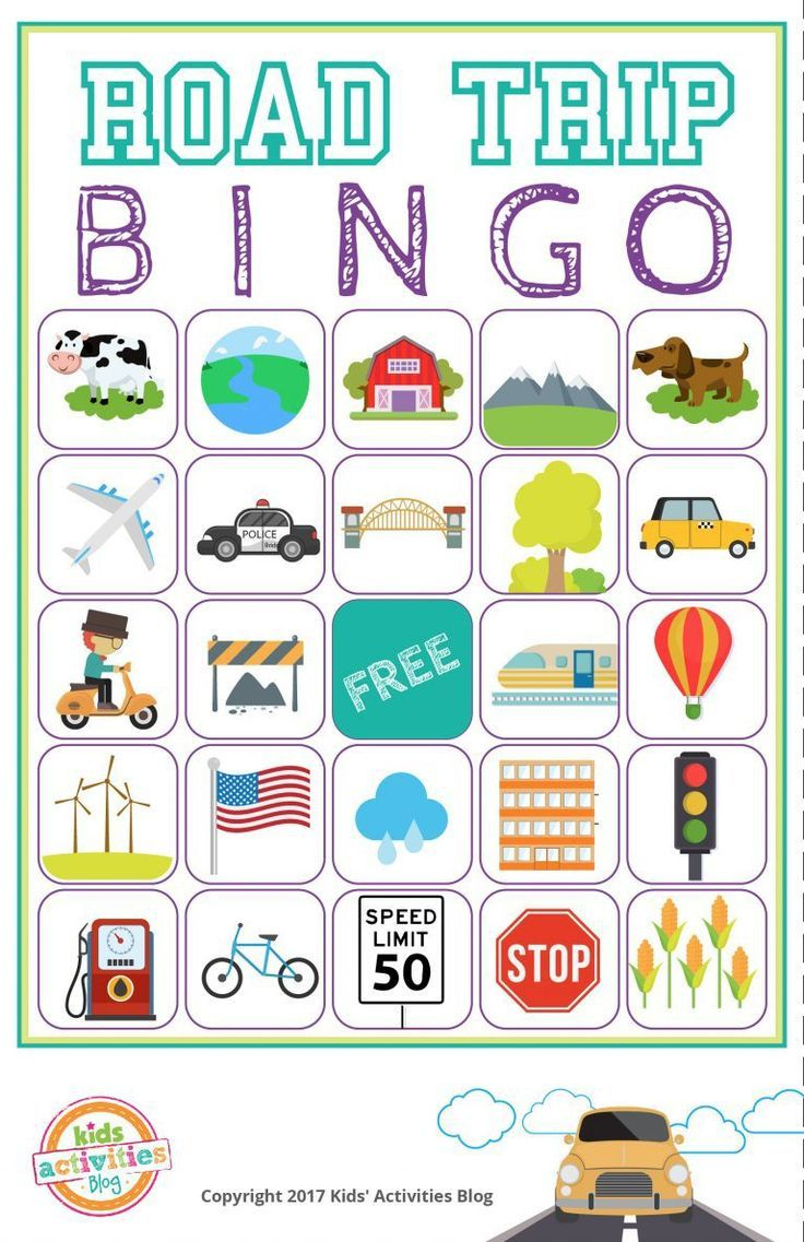 Free Car Bingo Printable | Road Trip Bingo, Bingo Printable, Car Bingo with Free Printable Car Bingo