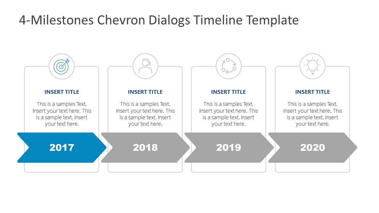 Free Chevron Dialogs Timeline Template &amp;amp; Google Slides for Free Printable Chevron Templates