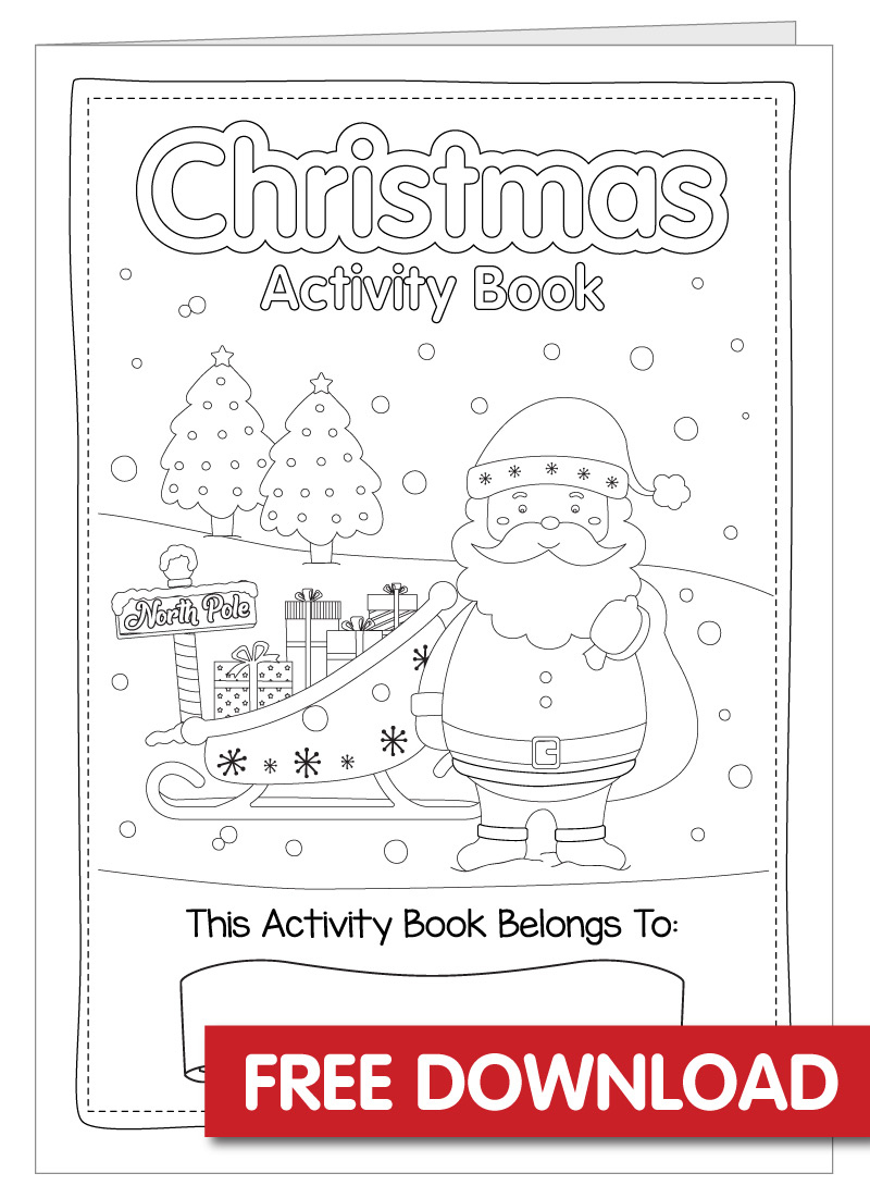 Free Christmas Activity Book Printable - Bright Star Kids in Free Printable Christmas Books For Kindergarten