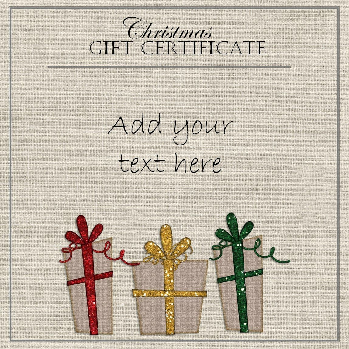 Free Christmas Gift Certificate Template | Customize &amp;amp; Download pertaining to Free Printable Xmas Gift Certificates