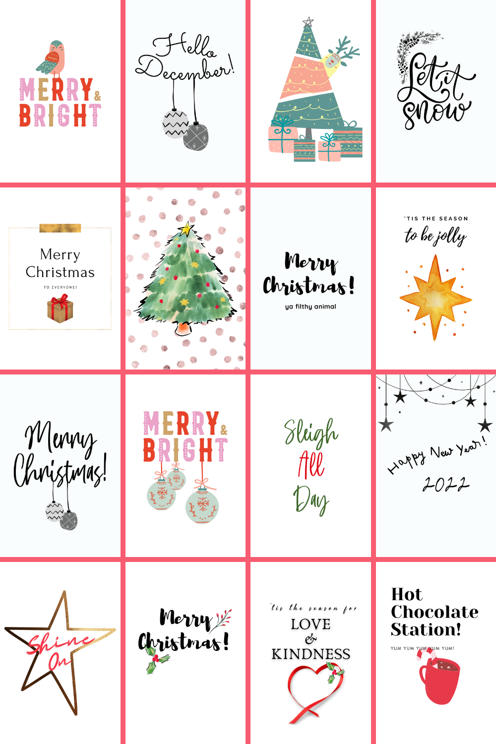 Free Christmas Printables For Stunning Wall Art And Journals with regard to Free Printable Christmas Art