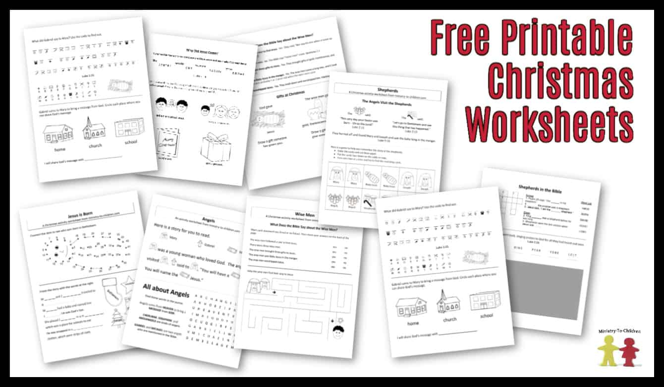 Free Christmas Worksheets For Kids (Free Printable Activity Sheets) intended for Christian Christmas Games Free Printable