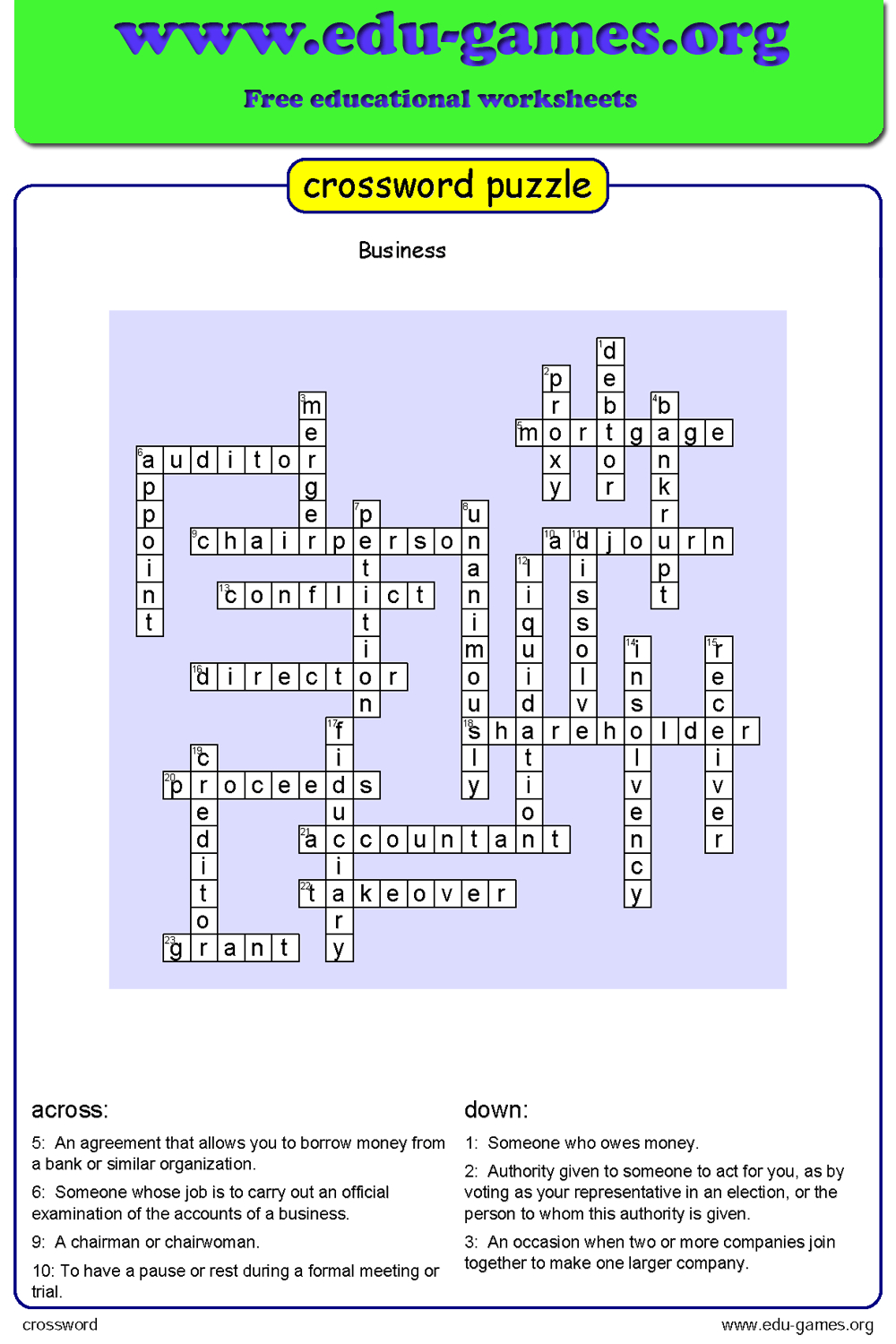 Free Crossword Maker For Kids - The Printable Worksheets Creator for Free Crossword Puzzle Maker Printable