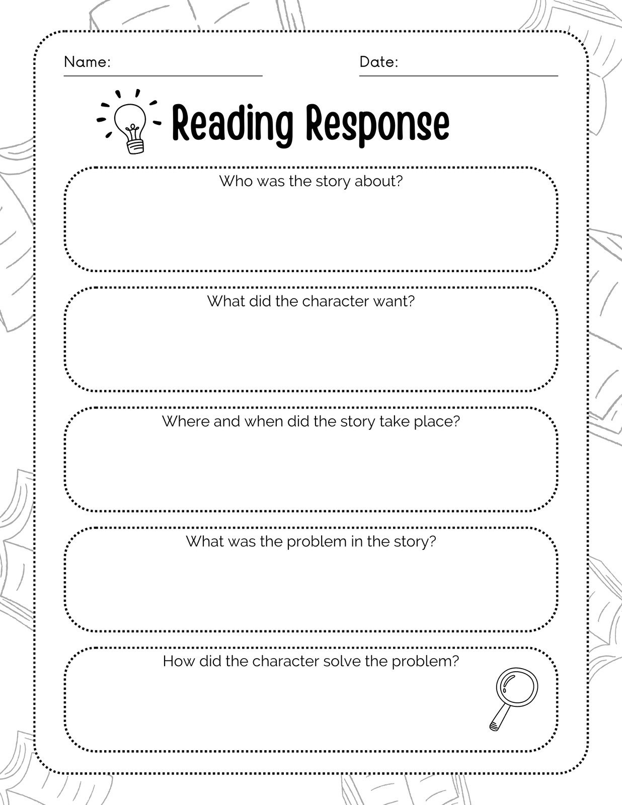 Free Custom And Printable Reading Worksheet Templates | Canva inside Free Printable Worksheets Reading Comprehension 5Th Grade