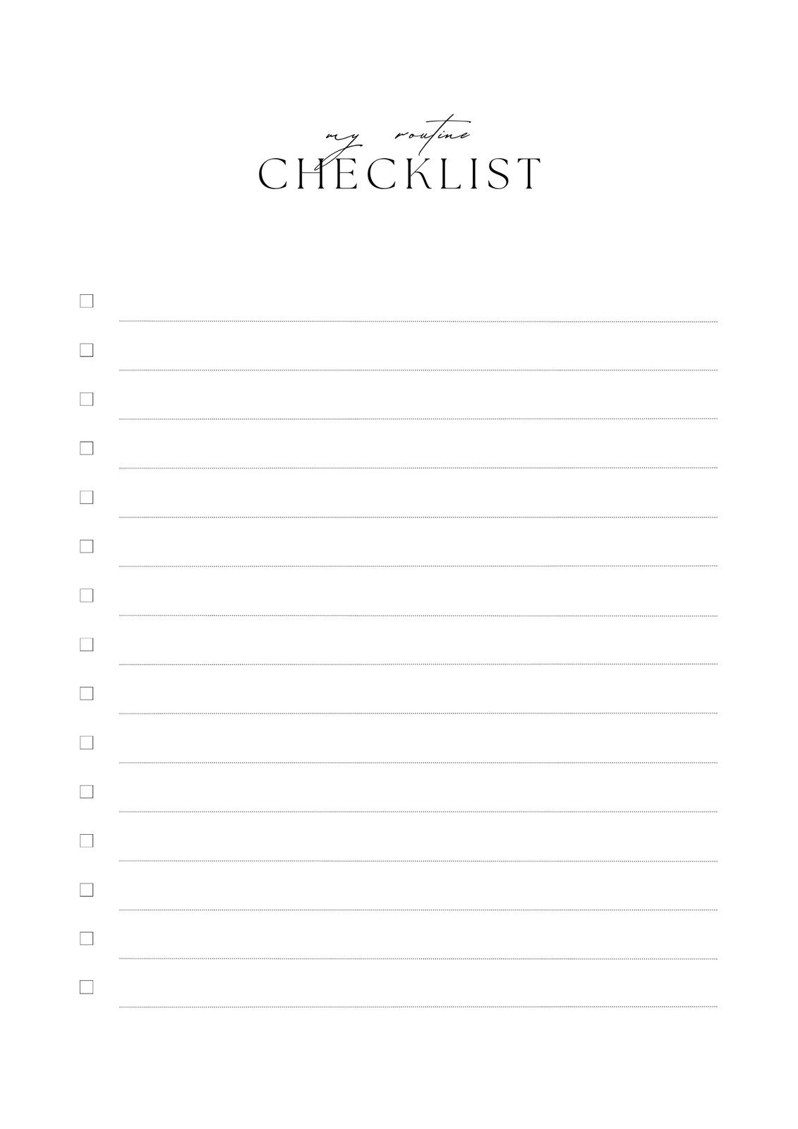 Free, Custom Downloadable Checklist Templates | Canva intended for Free Printable Checklist