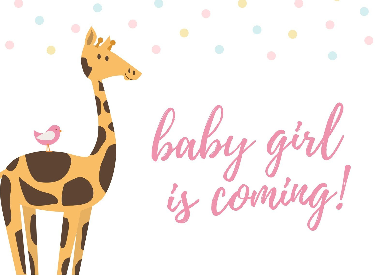 Free Custom Printable Baby Shower Card Templates | Canva throughout Free Printable Baby Cards