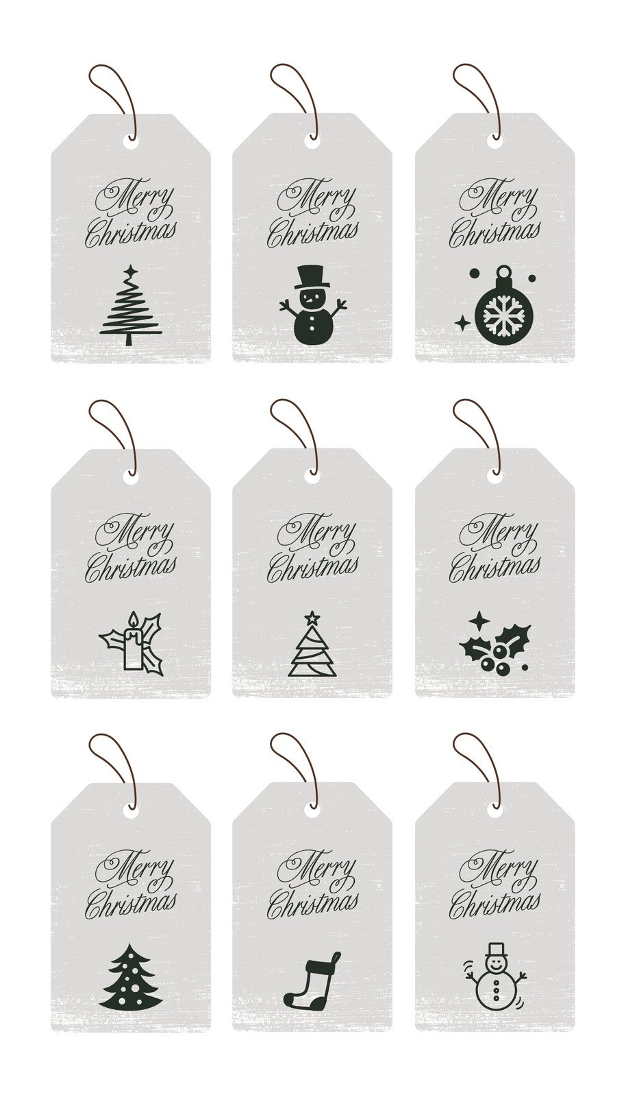 Free Custom Printable Christmas Tag Templates | Canva for Free Printable Christmas Tags Templates