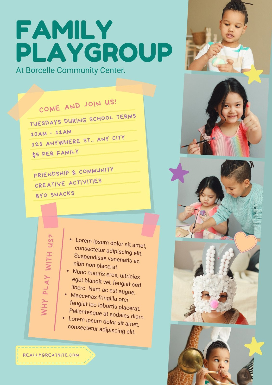 Free Custom Printable Daycare Flyer Templates | Canva within Free Printable Daycare Flyers