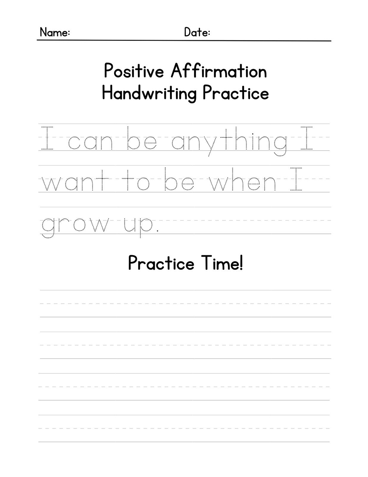 Free Custom Printable Handwriting Worksheet Templates | Canva for Free Printable Worksheets Handwriting Practice