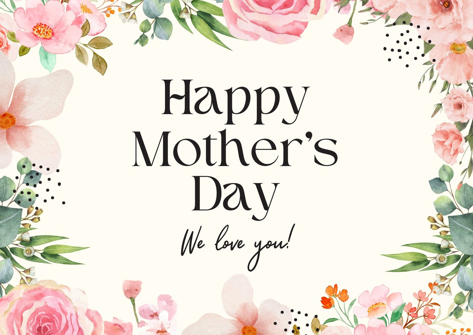 Free Custom Printable Mother&amp;#039;S Day Card Templates | Canva within Free Mother&amp;#039;S Day Printables