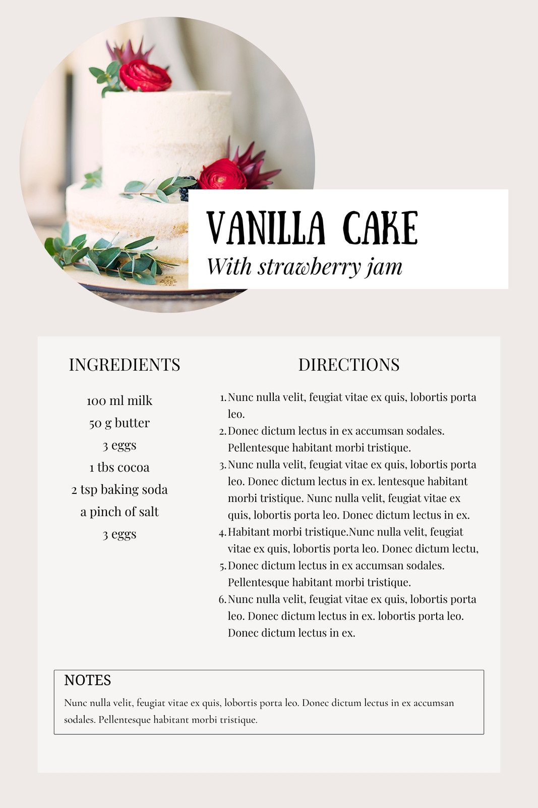 Free, Custom Printable Recipe Card Templates Online | Canva in Free Printable Dessert Recipes