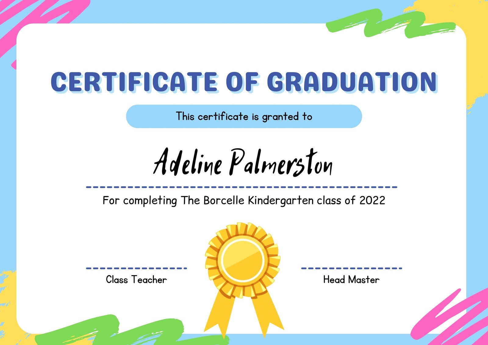 Free Custom Printable School Certificate Templates | Canva in Free Printable Children&amp;amp;#039;s Certificates Templates