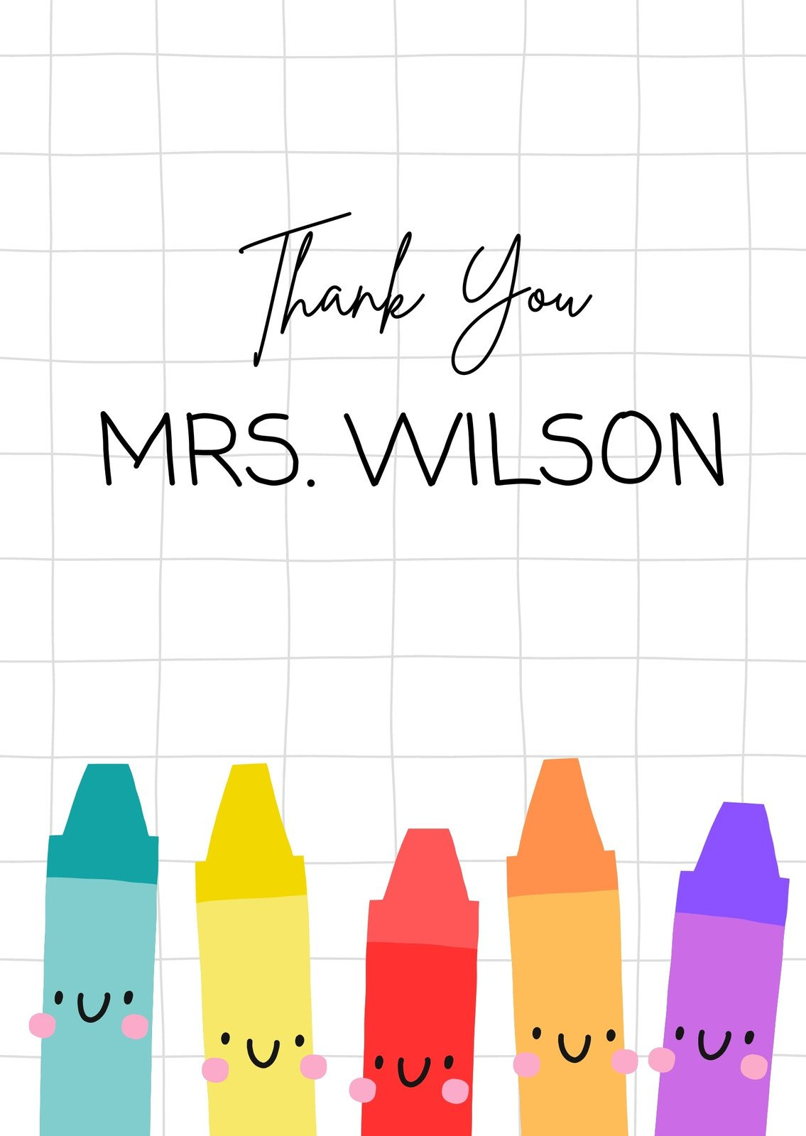 Free Custom Printable Teacher Thank You Card Templates | Canva with regard to Free Printable Teacher Appreciation Greeting Cards