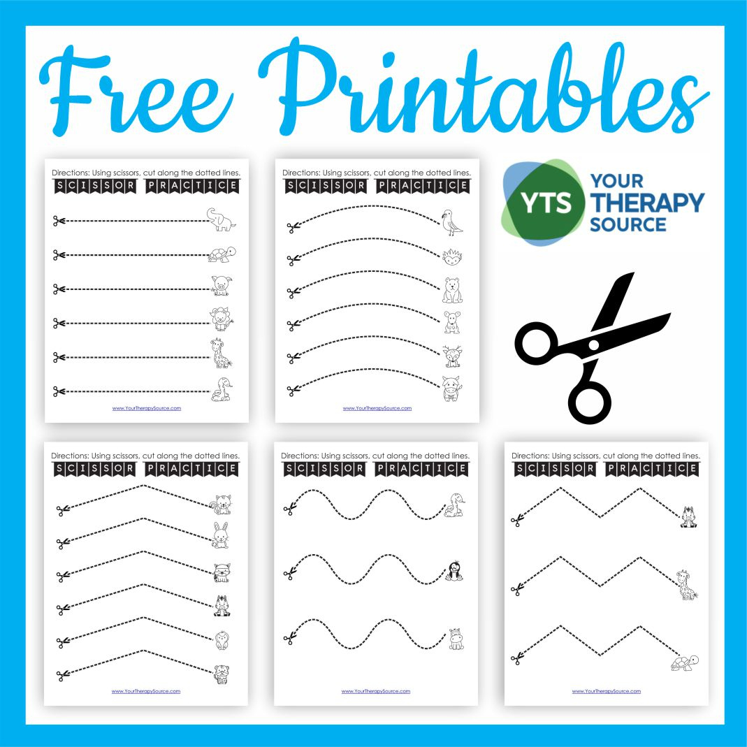 Free Cutting Worksheets For Fine Motor Skills - Your Therapy Source pertaining to Free Printable Fine Motor Skills Worksheets