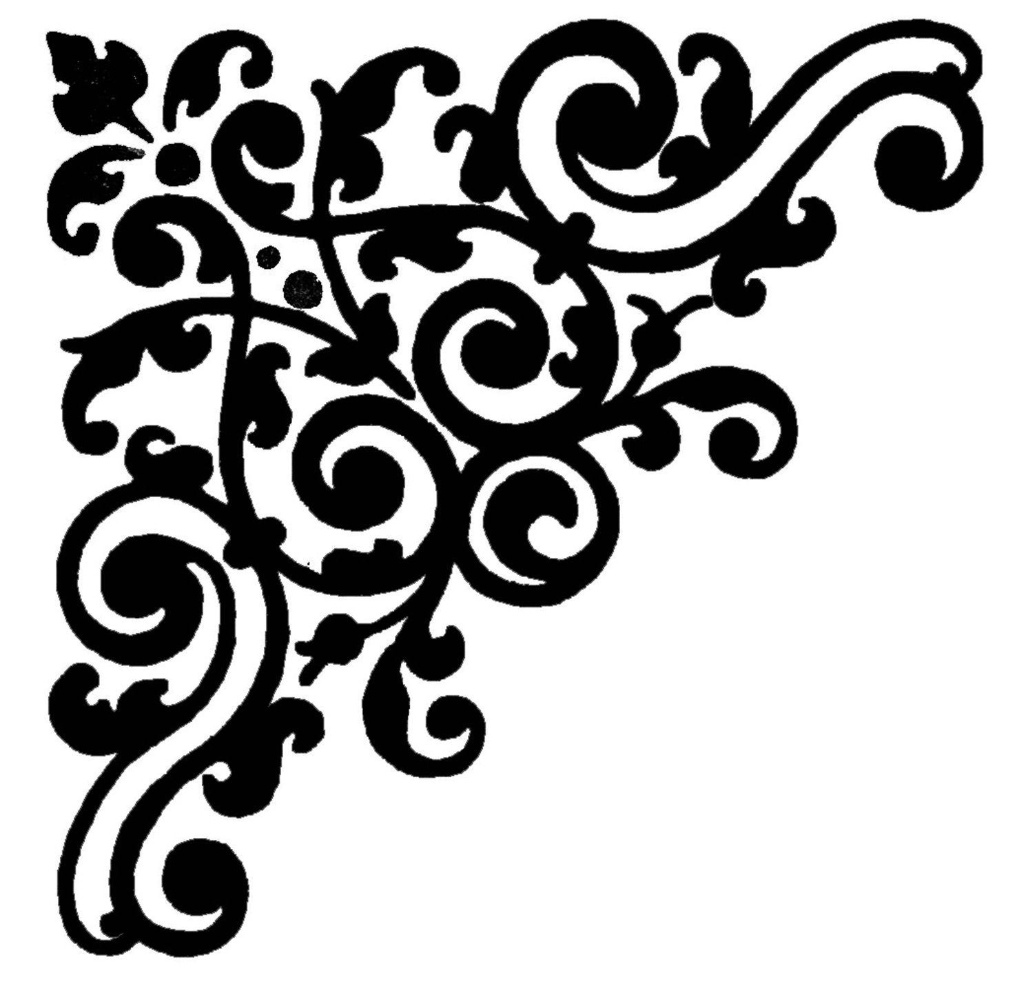 Free Damask Clipart | Damask Stencil, Stencils, Damask Wall Stencils in Damask Stencil Printable Free