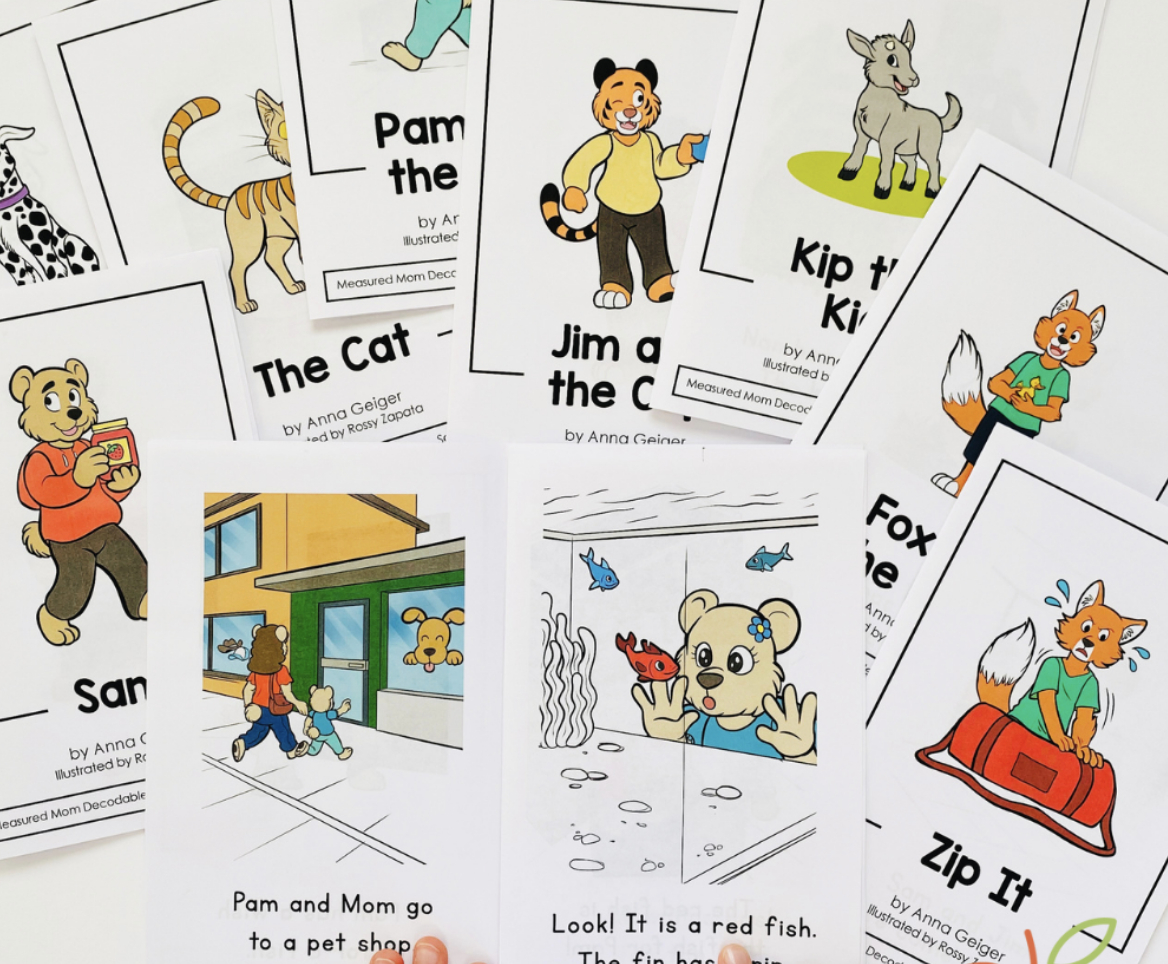 Free Decodable Books - The Measured Mom for Free Printable Decodable Books For Kindergarten