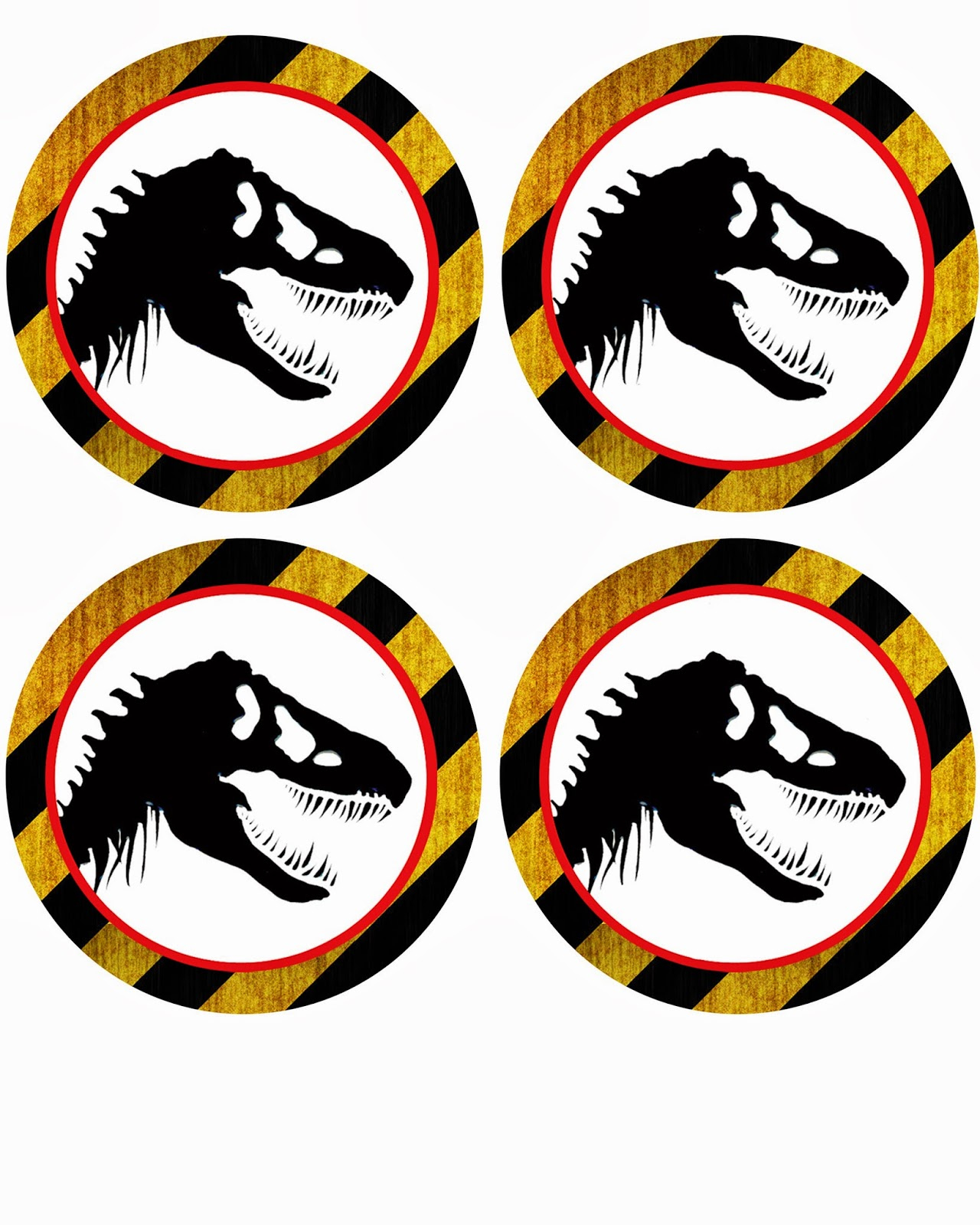 Free Dinosaur (Jurrasic Park) Party Printables for Jurassic World Free Printables