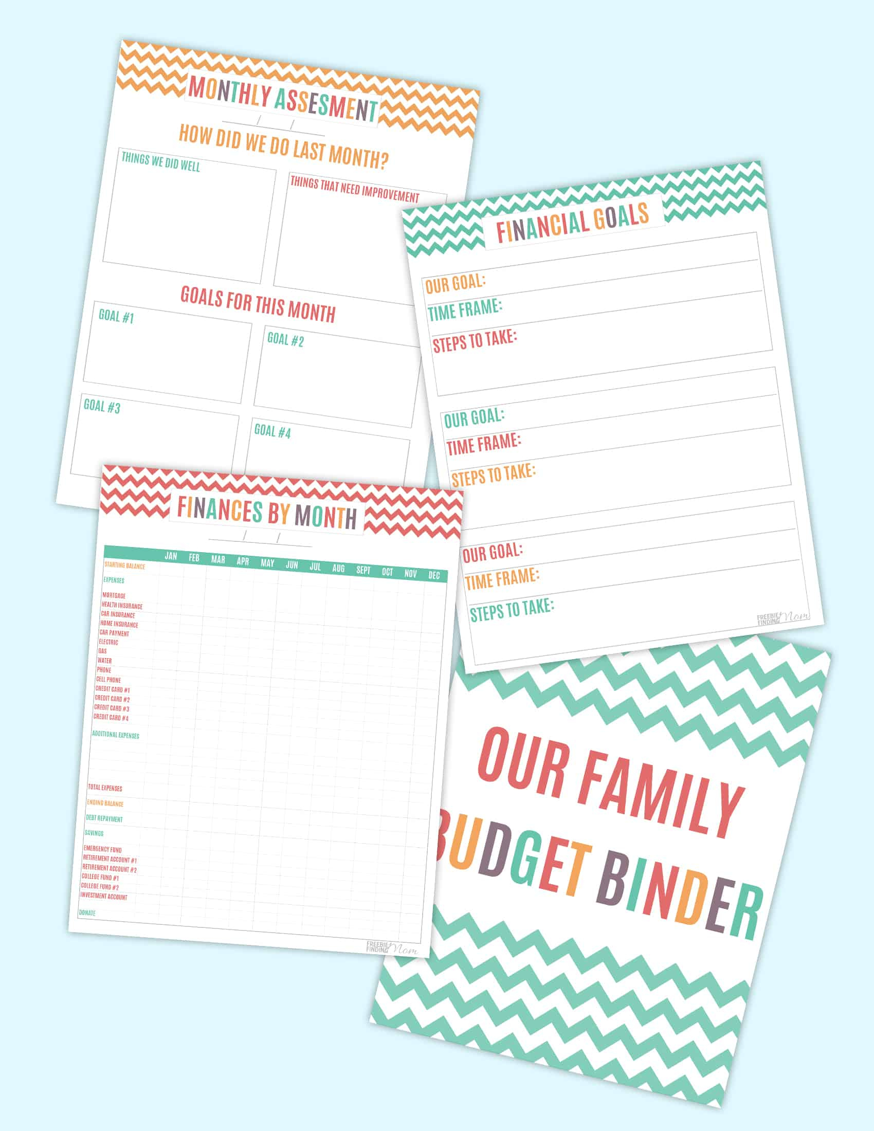 Free Diy Budget Binder Printables - Freebie Finding Mom regarding Budget Binder Printables 2018 Free