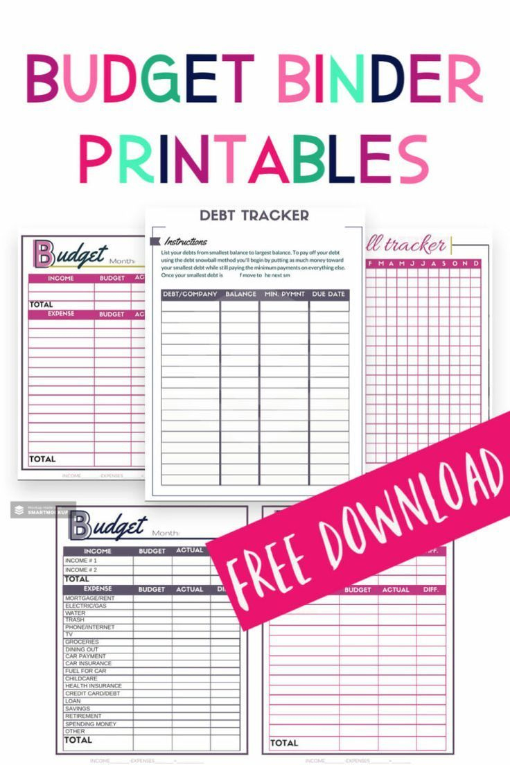 Free Download: Budget Binder Printables - Single Moms Income inside Free Printable Budget Binder Worksheets