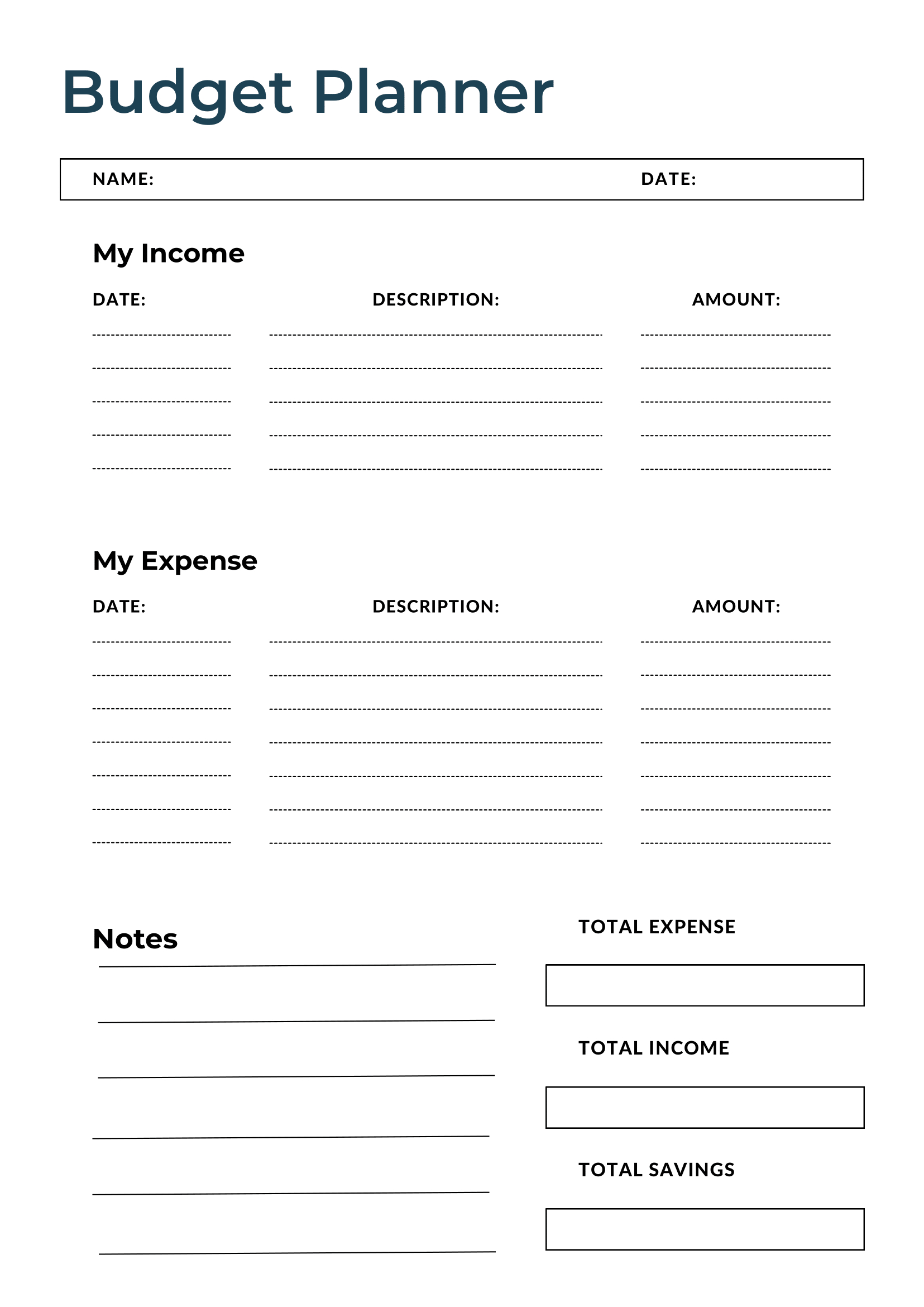 Free Download Printable Monthly Budget Planner Pdf Templates with Free Printable Financial Planner 2025