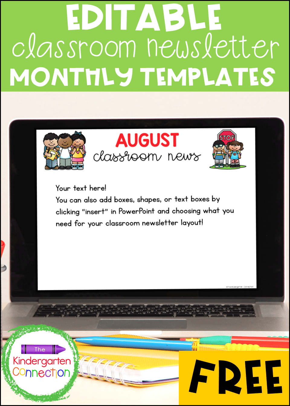 Free Editable Classroom Newsletter Template For Pre-K/Kindergarten for Free Printable Kindergarten Newsletter Templates