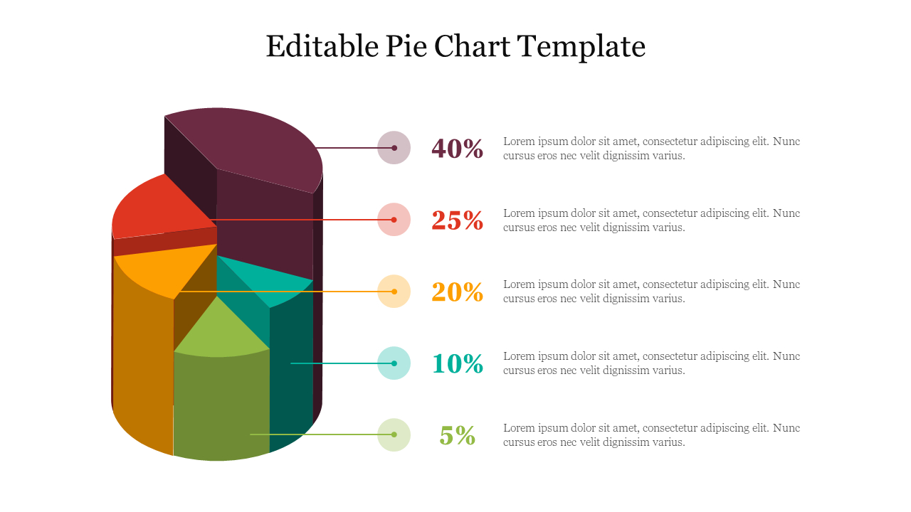 Free Editable Pie Chart Template Ppt And Google Slides in Free Printable Pie Chart