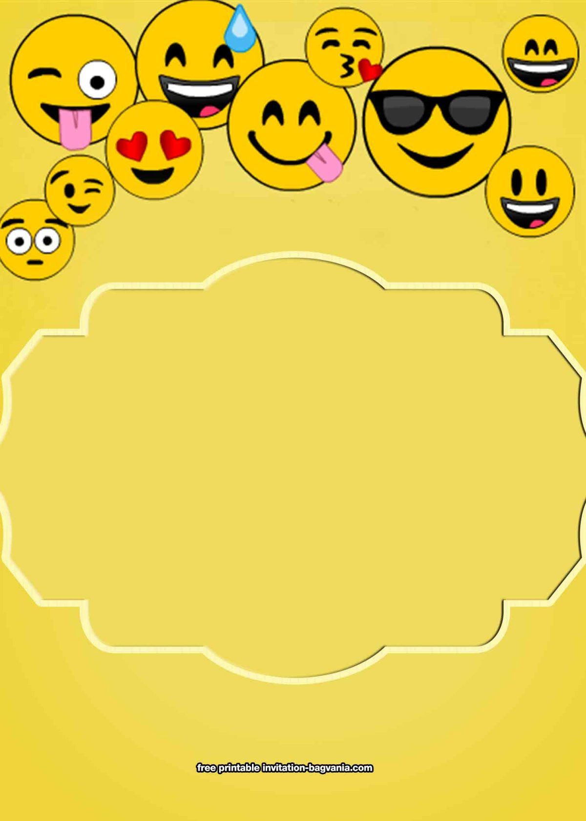 Free Emoji Party Birthday Invitations – Free Printable Birthday throughout Emoji Invitations Printable Free