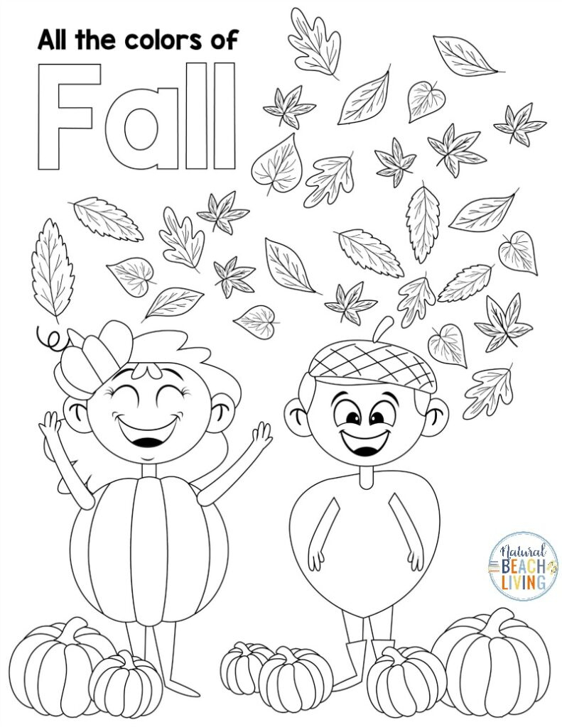 Free Fall Printables For Preschool And Kindergarten - Natural with regard to Free October Preschool Printables