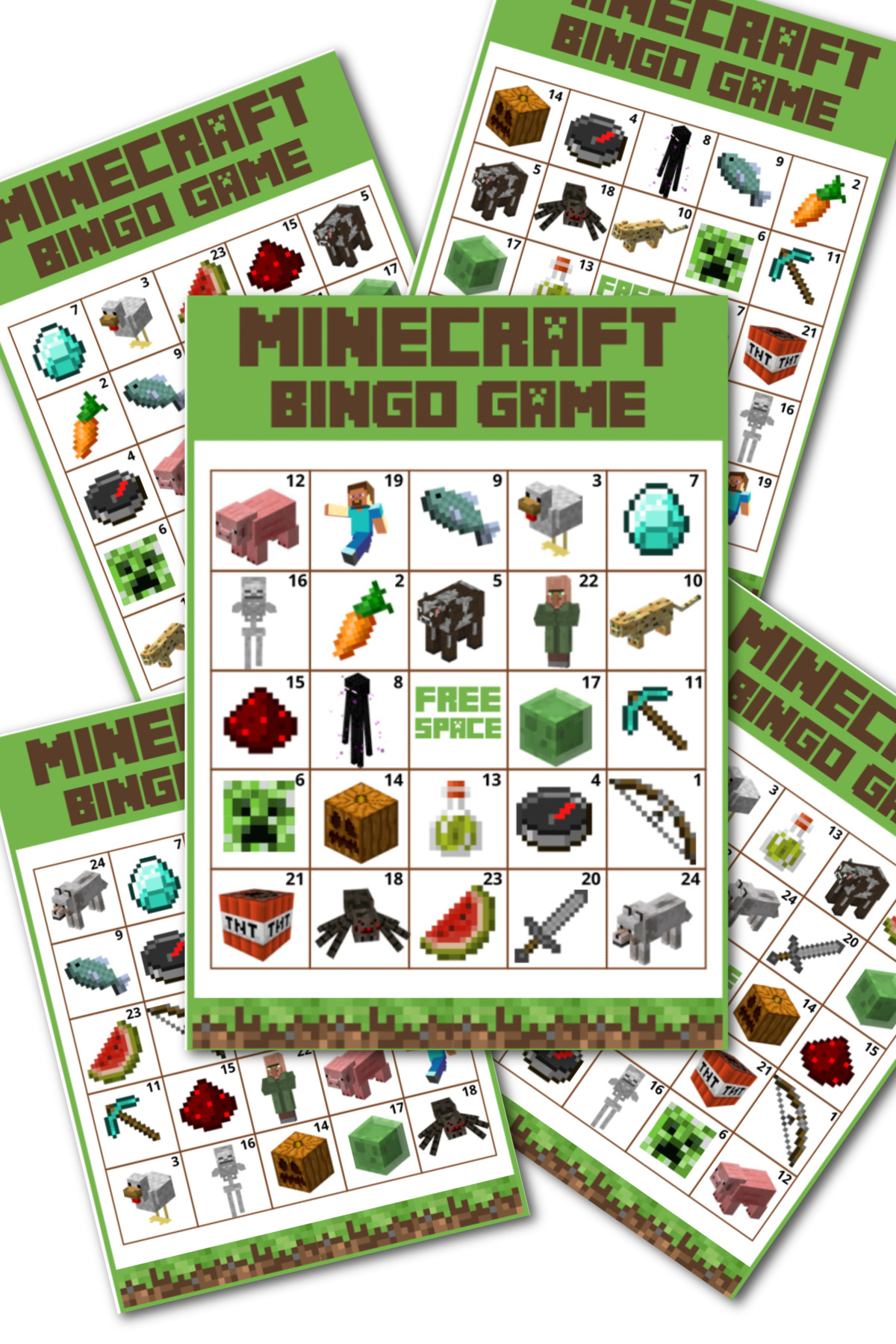 Free Fantastic Printable Minecraft Bingo Game! | Catch My Party throughout Free Printable Minecraft Bingo Cards