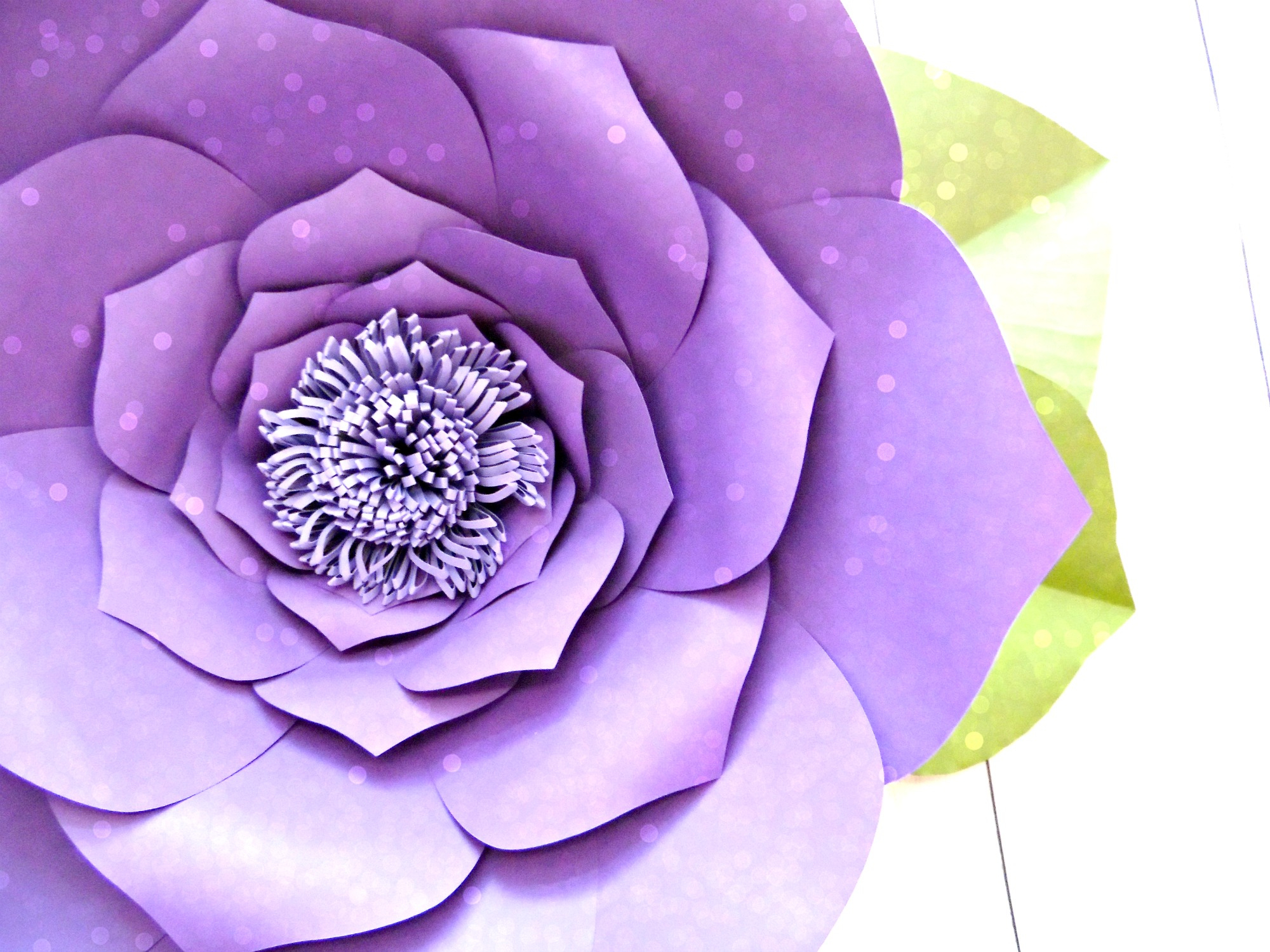 Free Flower Template: How To Make Large Paper Flowers in Free Printable Paper Flower Templates