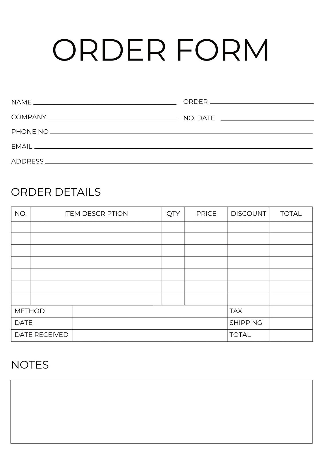 Free Form Document Templates To Customize And Print | Canva in Free Printable Business Forms