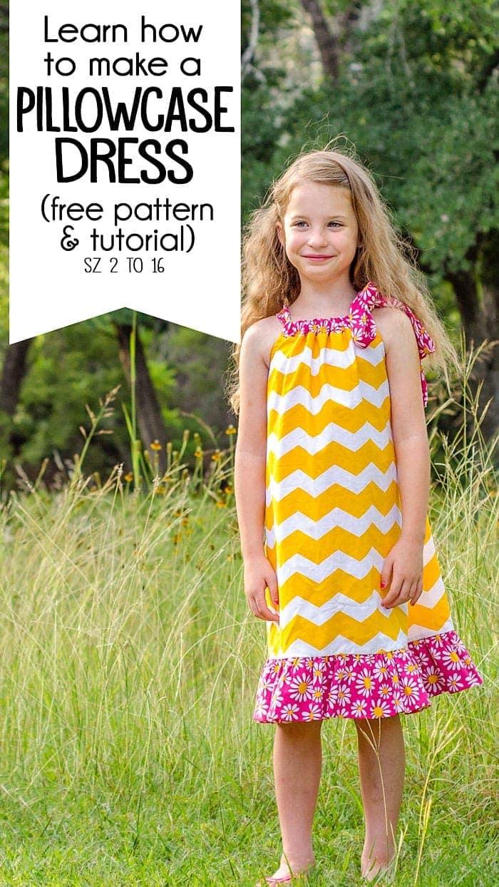 Free Girl&amp;#039;S Pillowcase Dress Pattern (Printable Pdf, Sz 2 To 16) throughout Free Printable Pillowcase Dress Pattern