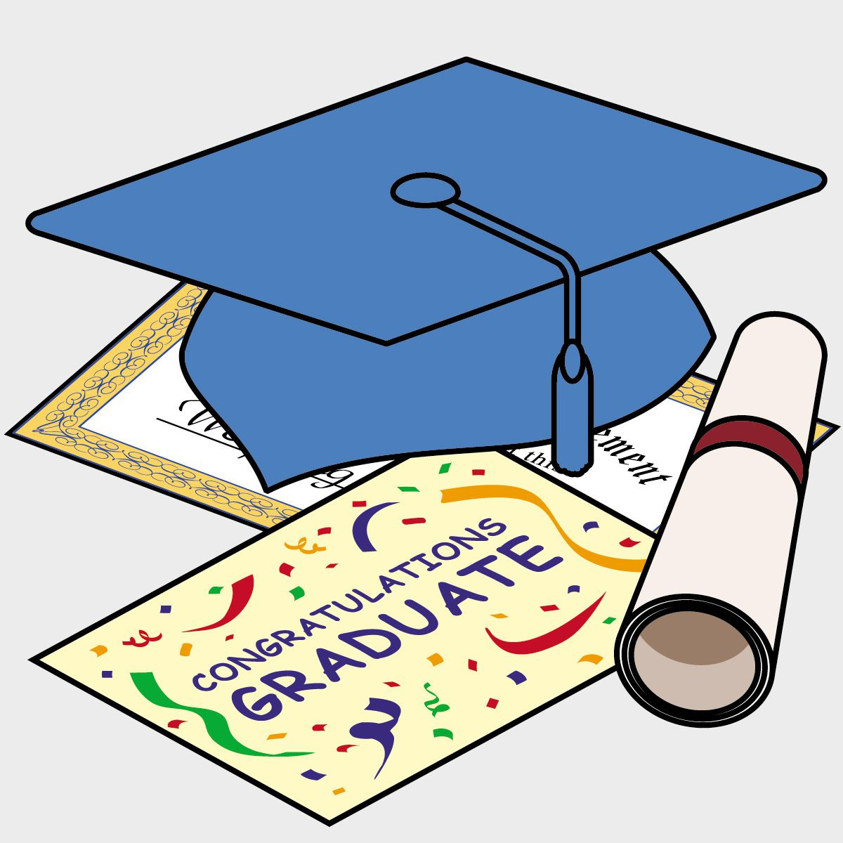 Free Graduation Clip Art Images in Free Printable Kindergarten Graduation Clipart