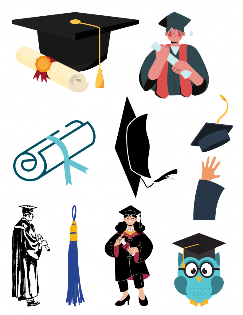 Free Graduation Clip Art - Try It - Like It - Create It intended for Graduation Clip Art Free Printable