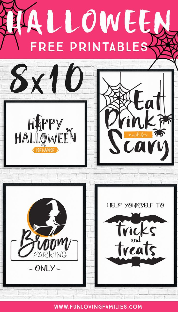 Free Halloween Party Printables - Fun Loving Families | Halloween regarding Free Printable Halloween Decorations