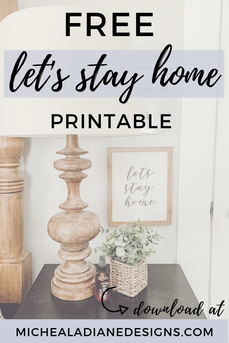 Free Home Decor Printable - Micheala Diane Designs within Free Printables For Home Decor