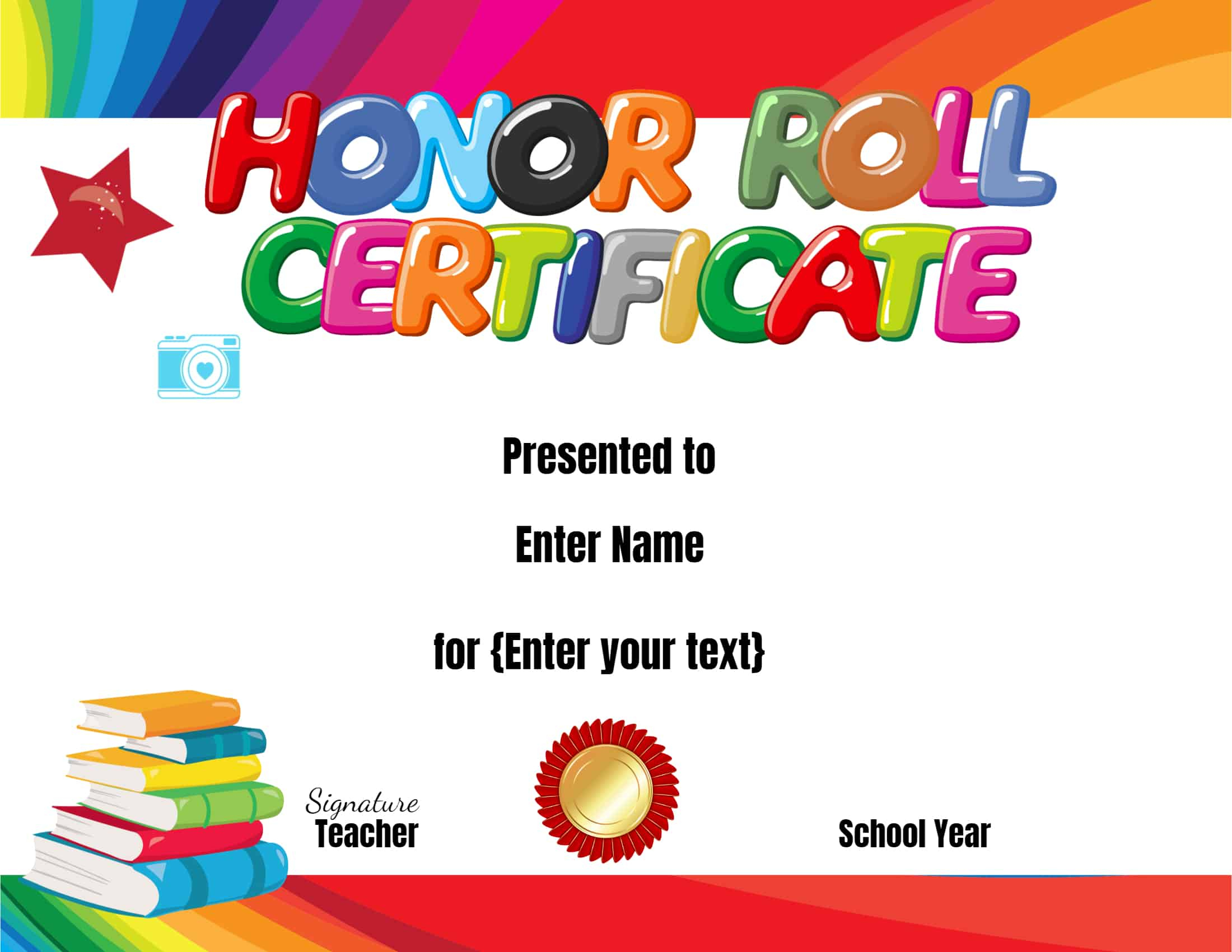 Free Honor Roll Certificate Templates - Customize Online throughout Free Printable Honor Roll Certificates Kids