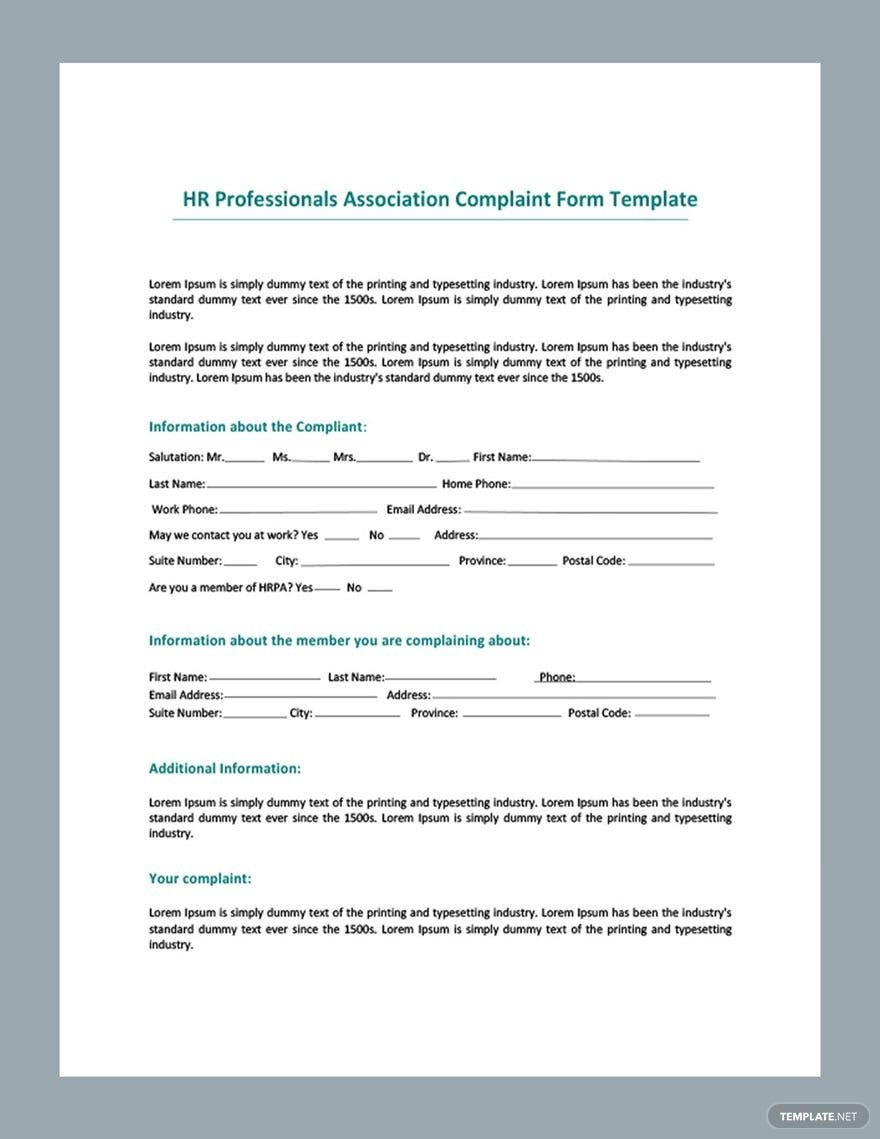 Free Hr Form Templates &amp;amp; Examples - Edit Online &amp;amp; Download within Free Printable Hr Forms