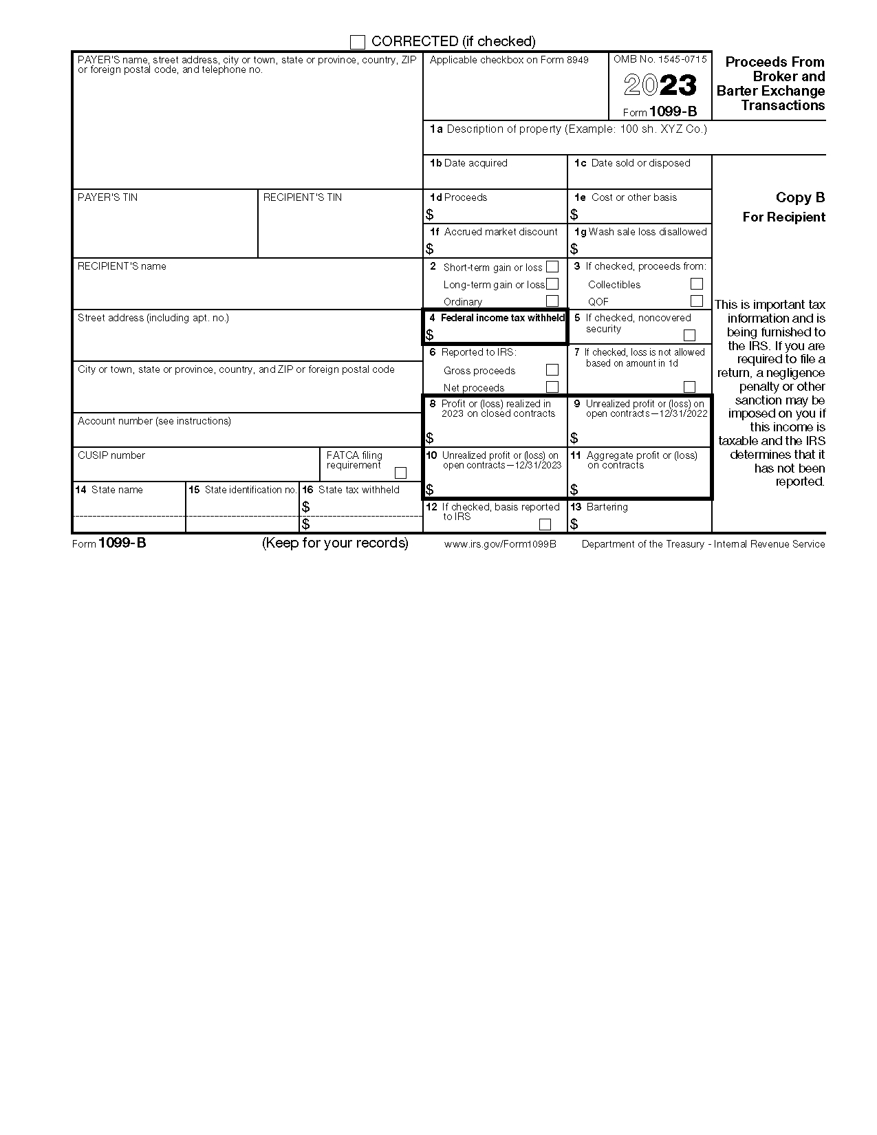 Free Irs 1099 Form - Pdf – Eforms inside Free Printable 1099 Misc Forms