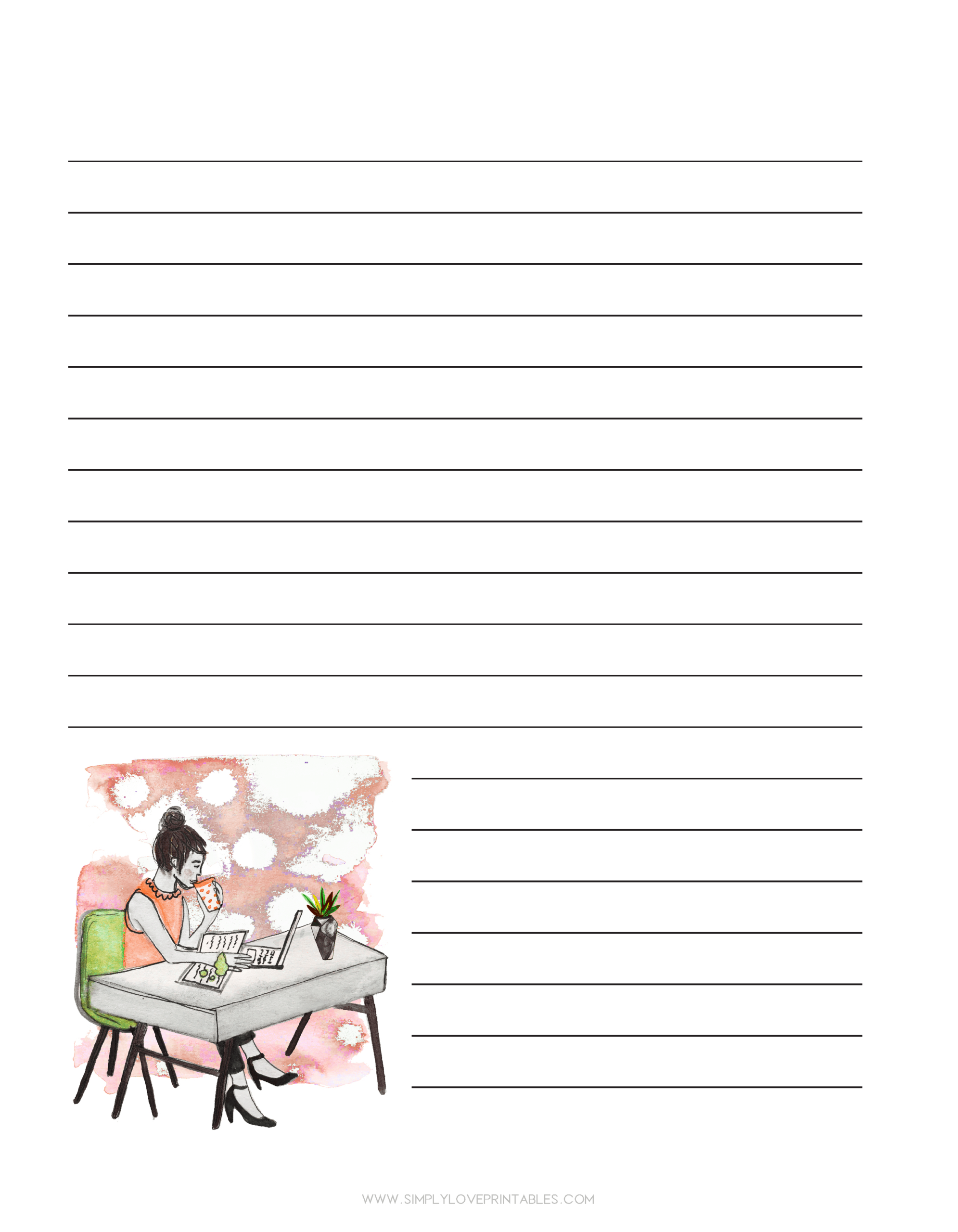 Free Journal Printable Pages - Simply Love Printables intended for Free Printable Journal Pages