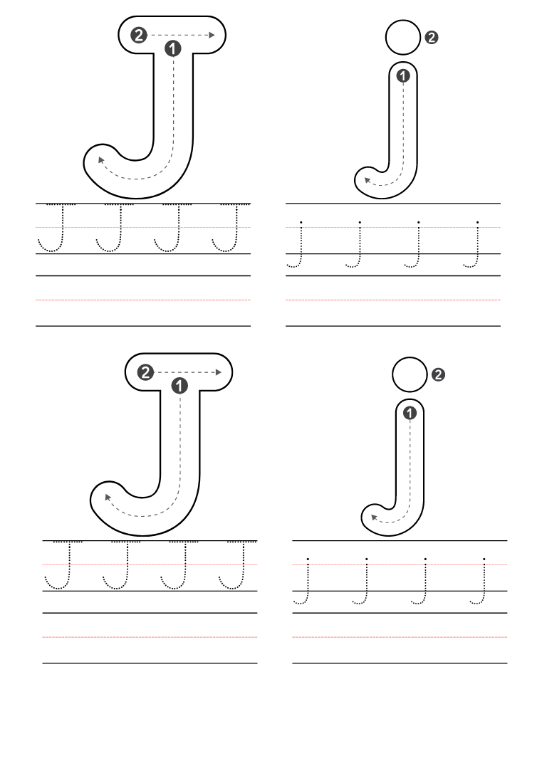 Free Kindergarten Letter J Worksheets Printable Pdf intended for Free Printable Letter J