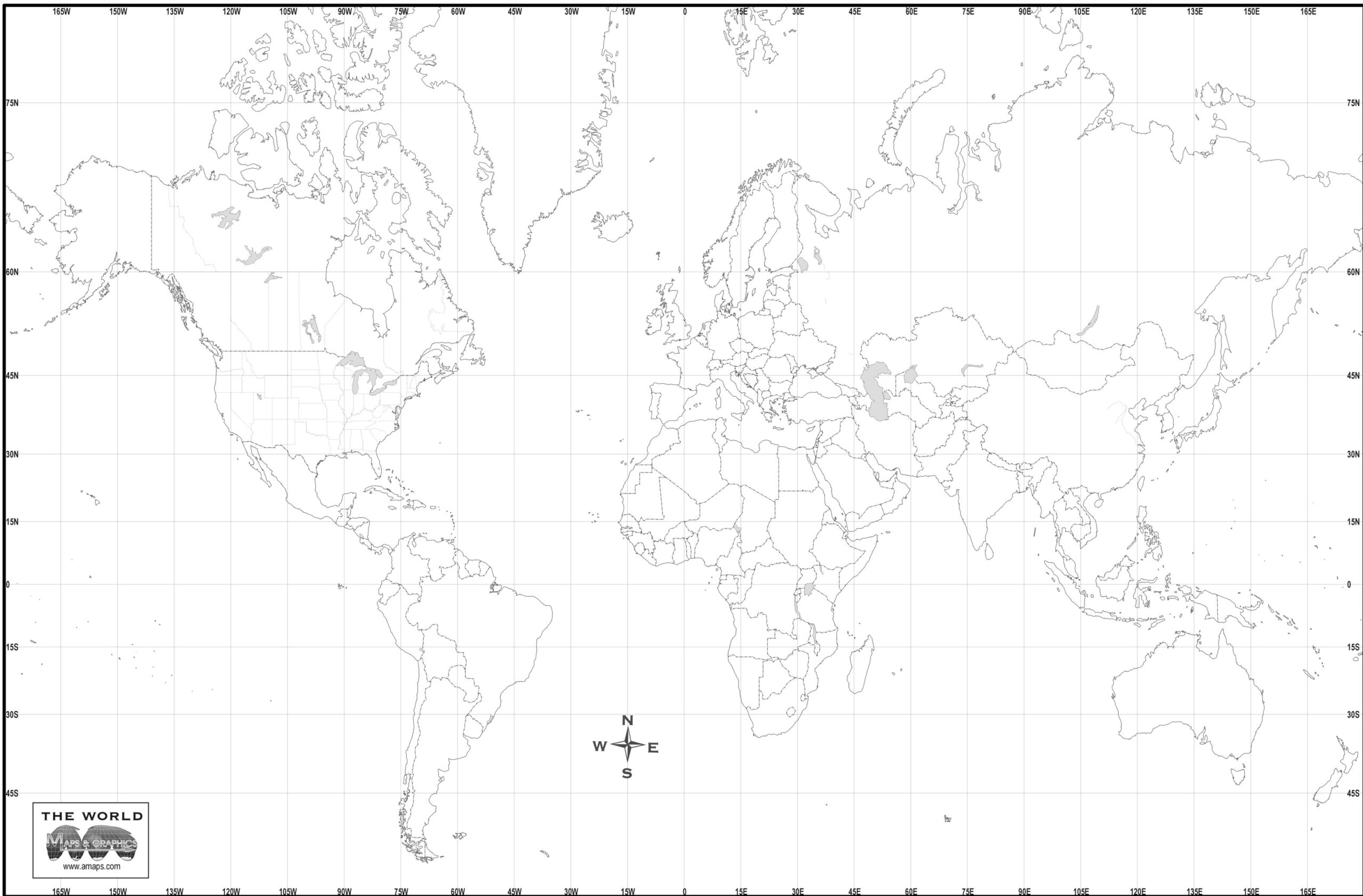 Free Map Of World throughout Free Printable World Maps Online