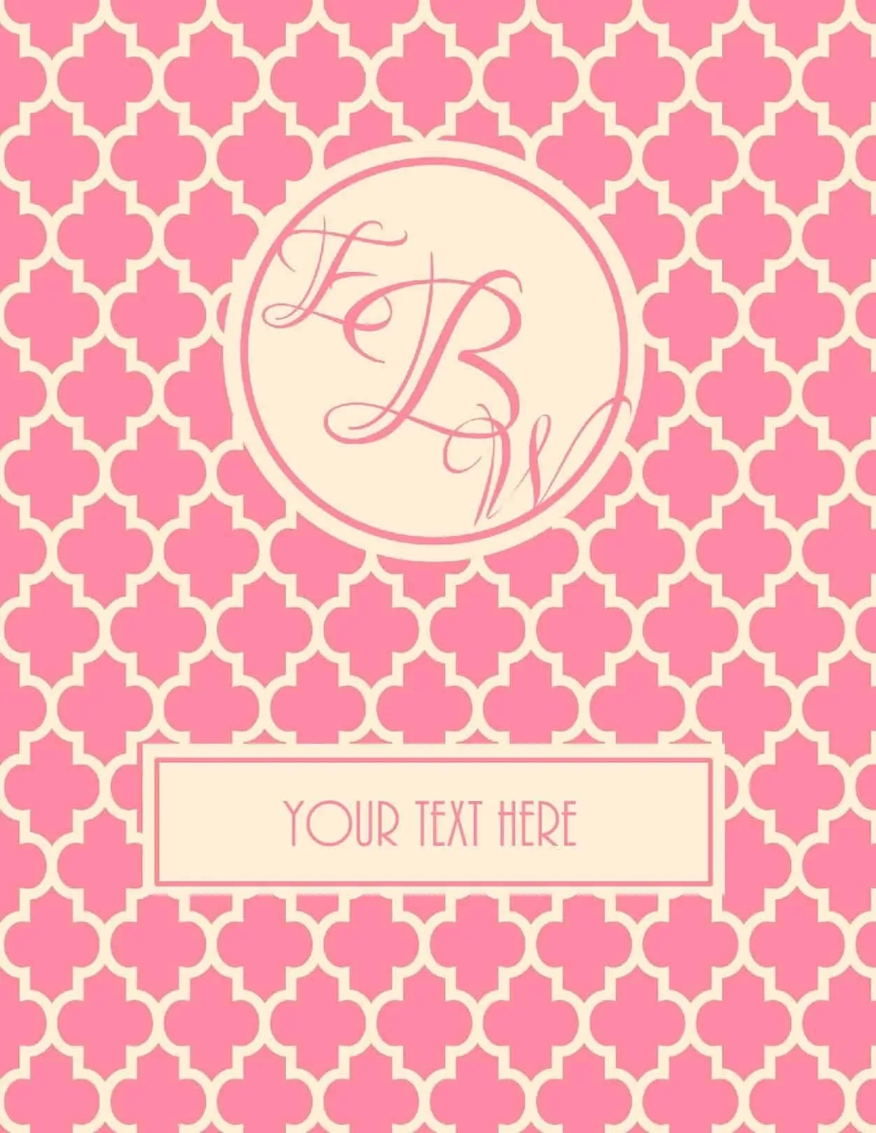 Free Monogram Binder Cover with Free Printable Monogram Binder Covers