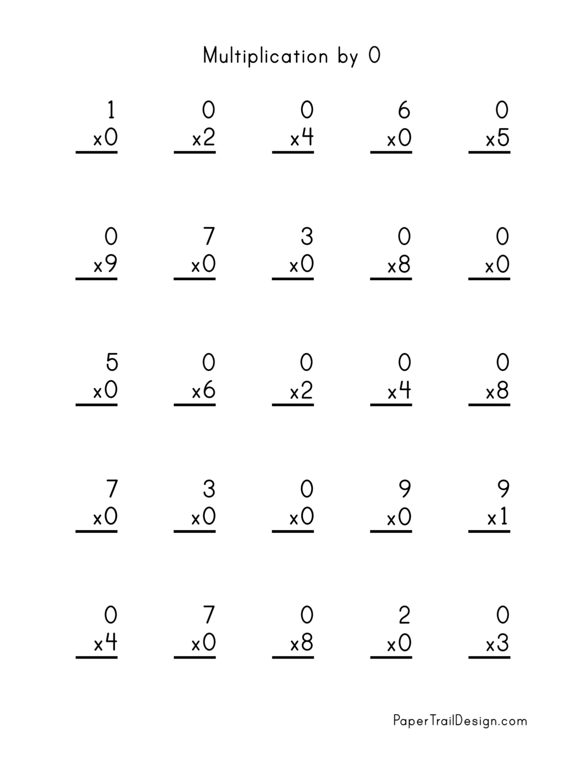 Free Multiplication Worksheets 1-12 - Paper Trail Design with regard to Free Printable Multiplication Sheets