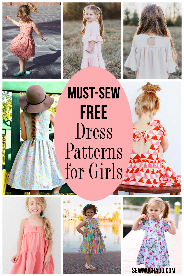 Free Must-Sew Dress Patterns For Girls - Sew Much Ado regarding Free Printable Toddler Dress Patterns