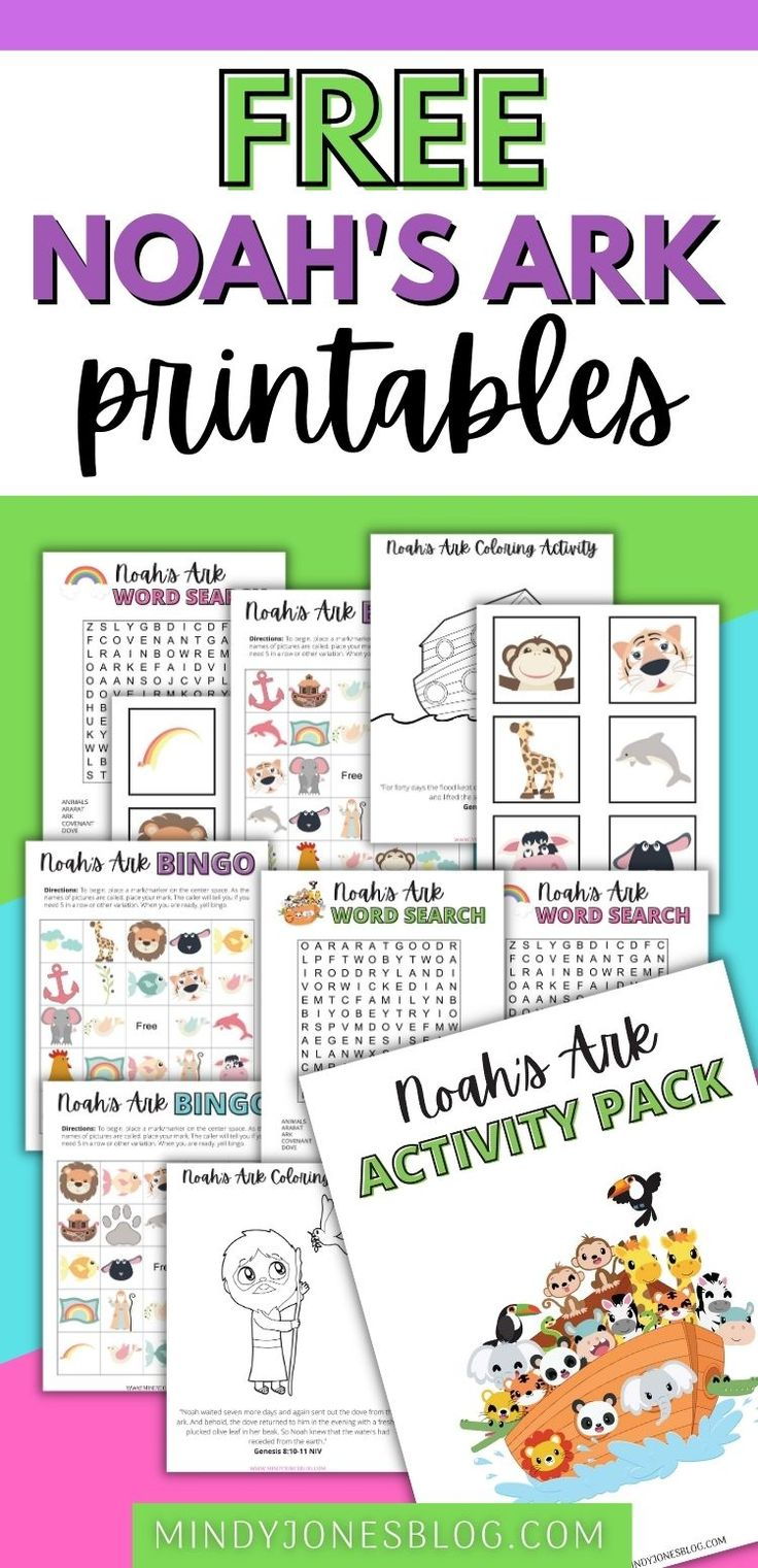 Free Noah&amp;#039;S Ark Printables For Kids | Bible Lessons For Kids inside Free Noah&amp;#039;S Ark Printables