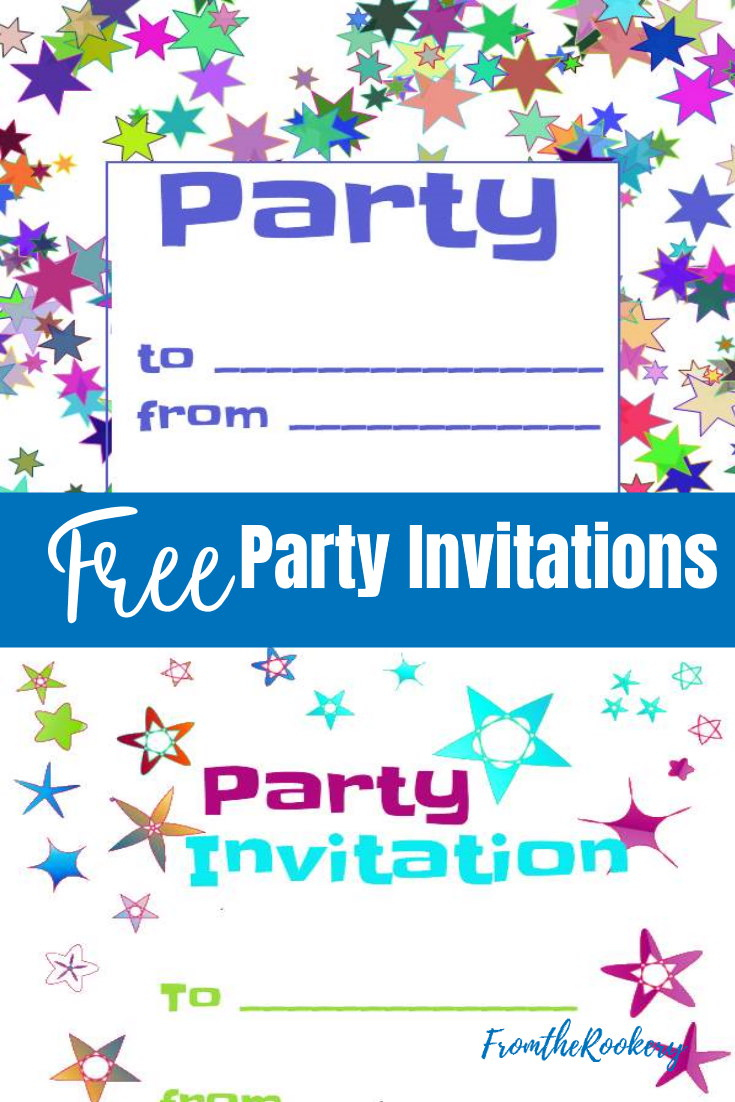 Free Party Invitations - Printable Invitation Templates throughout Printable Invitations Free No Download