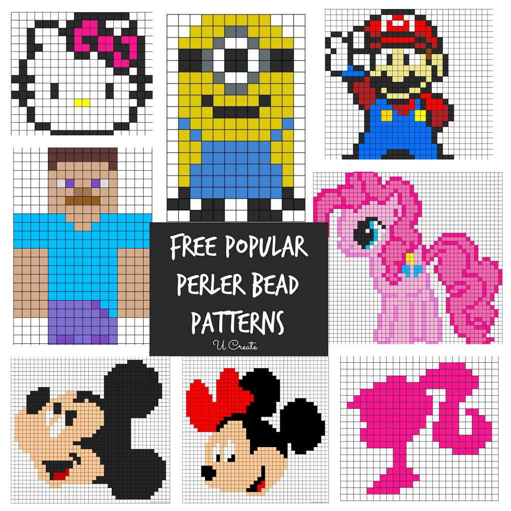 Free Perler Bead Patterns For Kids! - U Create regarding Free Printable Beading Patterns