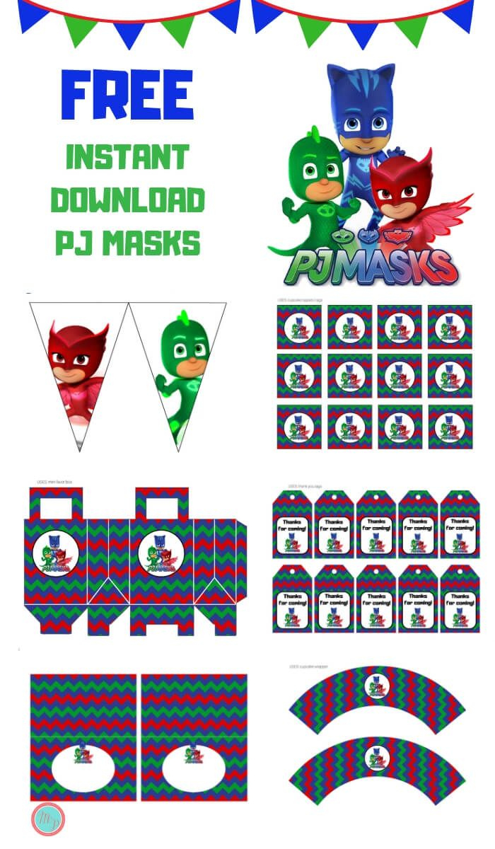 Free Pj Masks Party Printable - Magical Printable | Pj Masks with regard to Pj Mask Free Printables