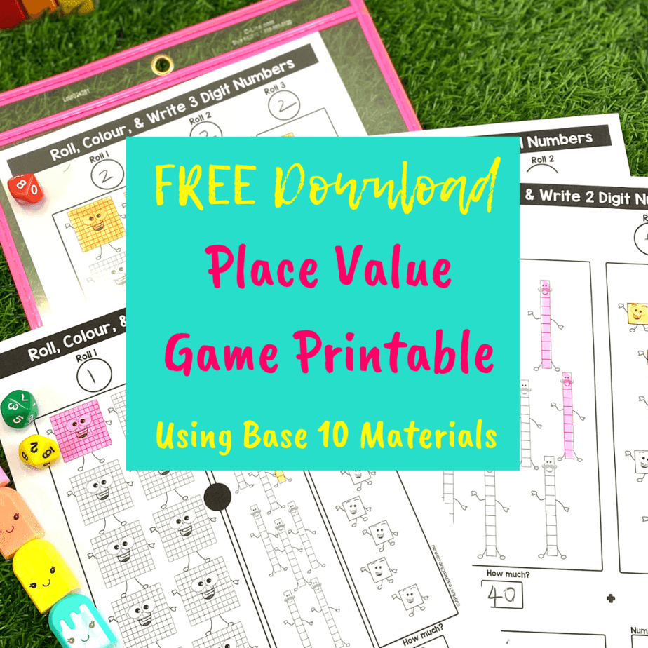 Free Place Value Games {Hand-On Math Games!} inside Place Value Game Printable Free